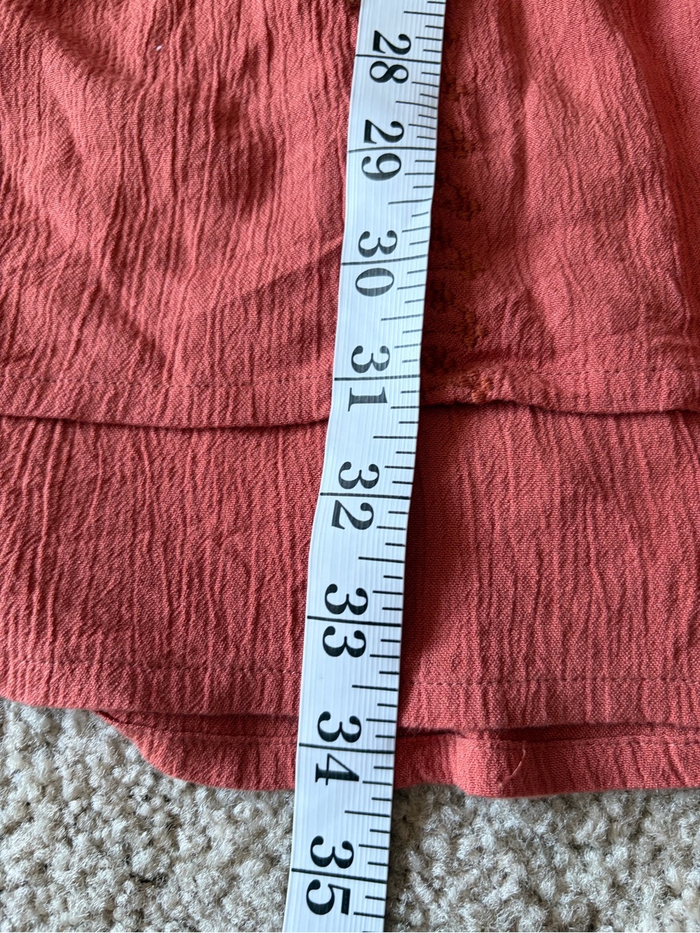 Prana seaview sky orange outdoors summer bohemian Rei smocked dress size medium - Picture 16 of 16